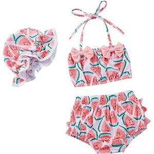 NEW Toddler Girl Swimsuits Infant Baby Bikini Sets Swimwear Summer Beach Outfit